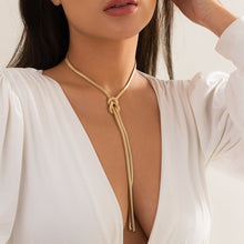 Load image into Gallery viewer, Long Snake Bone Chain Necklace Sexy Design Tassel Necklace
