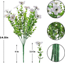 Load image into Gallery viewer, Artificial Flowers Violet Seven-Fork Spring Grass Flower Suitable for Indoor and Outdoor Simulation Green Plant Bouquet
