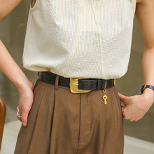 Load image into Gallery viewer, Retro Style First Layer Wide Belt Women's Wild Belt Female Match with Coat
