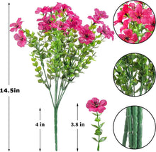 Load image into Gallery viewer, Artificial Flowers Violet Seven-Fork Spring Grass Flower Suitable for Indoor and Outdoor Simulation Green Plant Bouquet

