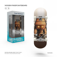 Load image into Gallery viewer, Wooden Fingerboard Complete Set 5 Layer Maple Wood Deck Bearing Wheels Alloy Truck Finger Skate Board Mini Skateboard Kid Toys
