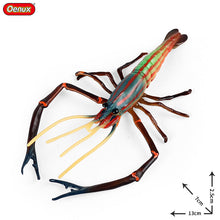 Load image into Gallery viewer, Animal Model Children's Educational Toys Simulation Shrimp Marine Biological Model Roche Shrimp White Feet Shrimp Teaching Toys
