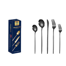 Load image into Gallery viewer, Product Stainless Steel Tableware 20-Piece Set Gold Plated Portugal Knife, Fork and Spoon
