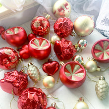 Load image into Gallery viewer, Christmas decoration 6cm electroplated ball plastic ball special-shaped painted Christmas ball gift Christmas tree pendant
