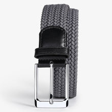 Load image into Gallery viewer, Woven Belt Punch-Free Pin Buckle Jeans Strap Elastic Canvas Belt
