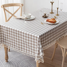 Load image into Gallery viewer, Rectangular Tablecloth Cotton Linen Tablecloth Waterproof and Oil-Proof Tablecloth Lace Design
