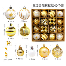 Load image into Gallery viewer, Christmas decoration 6cm electroplated ball plastic ball special-shaped painted Christmas ball gift Christmas tree pendant
