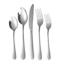 Load image into Gallery viewer, Stainless Steel Tableware Set 304 Five Components Western Food/Steak Knife, Fork and Spoon 20-Piece Set
