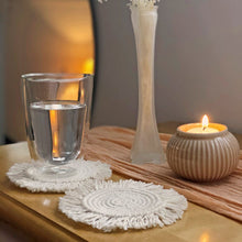 Load image into Gallery viewer, Hand-Woven Coaster round Non-Slip Mat Restaurant Party Dining-Table Decoration Mat
