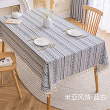 Load image into Gallery viewer, Ethnic Style Tablecloth Bohemian Table Cloth Ins Camping Placemat Waterproof Oil-Proof Cotton Linen Printing Coffee Table Cloth
