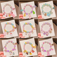 Load image into Gallery viewer, Bracelet Children Bracelet String Beads Crystal Female Cute Student Girlfriends Girl Fashion Princess

