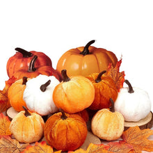 Load image into Gallery viewer, Simulation pumpkin, flannel pumpkin ornament Halloween Thanksgiving home decoration pumpkin
