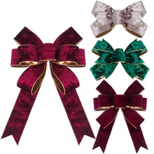 Load image into Gallery viewer, Christmas Day Pendant Velvet Bow Velvet Ribbon Christmas Tree Decorative Flowers
