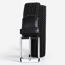 Load image into Gallery viewer, Woven Belt Punch-Free Pin Buckle Jeans Strap Elastic Canvas Belt
