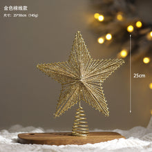 Load image into Gallery viewer, Christmas Tree Top Five-Pointed Star Christmas Decorations with Lights Christmas Decorations
