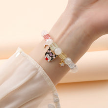 Load image into Gallery viewer, Small Commodity Bracelet Ornament Korean Style Fresh Sweet Clow M Crystal String Beads Children Student Bracelet Female
