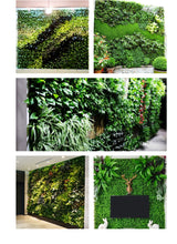 Load image into Gallery viewer, Artificial Combination Plant Wall Background Wall Decoration UV-Resistant Milan Lawn Plastic Fake Green Plants Wall
