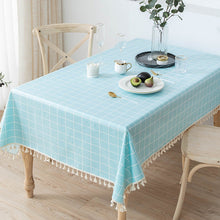 Load image into Gallery viewer, Cotton Linen Tablecloth Waterproof and Oilproof and Heatproof Rectangular Desk Pad
