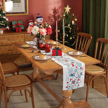 Load image into Gallery viewer, Simple Thickened Polyester Fabric Digital Printing Christmas Table Runner Tailstock Flag Table Cloth Placemat
