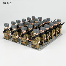 Load image into Gallery viewer, Square Array Doll B1 Package Weapon Small Particle Base Plate Assembling Minifigures Building Blocks Toy
