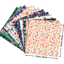 Load image into Gallery viewer, 12 Sheets/Pack Fresh Pastoral Floral Theme Journal Material Background Paper DIY Album Cut Stickers

