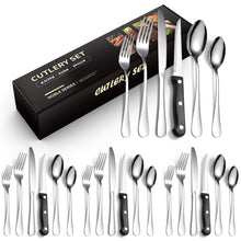 Load image into Gallery viewer, Set Stainless Steel 24-Piece Set 6-Piece Set Creative Western Food Steak Knife, Fork and Spoon
