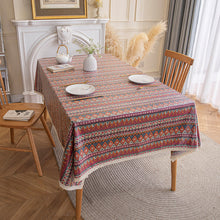 Load image into Gallery viewer, Ethnic Style Tablecloth Bohemian Table Cloth Ins Camping Placemat Waterproof Oil-Proof Cotton Linen Printing Coffee Table Cloth
