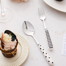 Load image into Gallery viewer, Porcelain Handle Knife, Fork and Spoon Suit Gift Box Stainless Steel Western Food Knife and Fork Household Creative Dessert Spoon Fruit Fork
