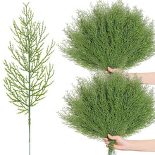 Load image into Gallery viewer, 60Pcs Artificial pine branches, fake green plants pine leaf picks DIY wreaths handicrafts Christmas decorative plants
