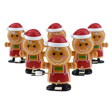 Load image into Gallery viewer, 1 pcs Shaking Head Biscuit Man Clockwork Walking Toy Chain Christmas Toy Gift
