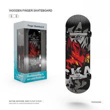 Load image into Gallery viewer, Wooden Fingerboard Complete Set 5 Layer Maple Wood Deck Bearing Wheels Alloy Truck Finger Skate Board Mini Skateboard Kid Toys
