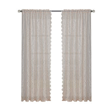 Load image into Gallery viewer, 132 * 213cm White French Lace Curtain Bedroom Window Screen
