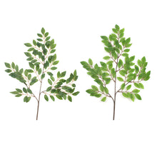 Load image into Gallery viewer, 5PCs Simulation Plant Fake Leaves Red Branch Rod Tofu Pudding Leaves DIY Background Wall Decoration
