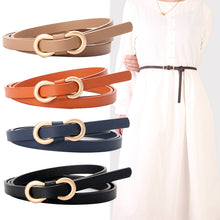 Load image into Gallery viewer, New Women's Word Buckle All-Matching Shirt Dress Narrow Belt Decorative Thin Belt
