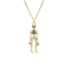 Load image into Gallery viewer, Dark Wind Halloween Necklace Human Skeleton Skeleton Ghost Hand Holding Pendant Couple Necklace
