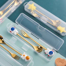 Load image into Gallery viewer, Q Christmas Dessert Spork Set Cute Doll Dessert Spoon Cartoon Tableware Fruit Fork Portable Coffee Spoon
