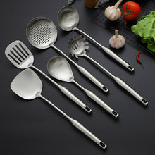 Load image into Gallery viewer, Stainless Steel Spatula Household Cooking Soup Spoon and Strainer Spatula Kitchenware Set
