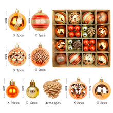 Load image into Gallery viewer, Christmas decoration 6cm electroplated ball plastic ball special-shaped painted Christmas ball gift Christmas tree pendant
