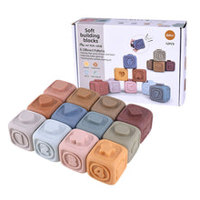 Load image into Gallery viewer, Infant Puzzle Building Blocks Cognitive Relief Square Soft Building Blocks Jenga Vinyl Building Blocks of Flexible Glue Toys
