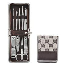 Load image into Gallery viewer, Zipper Bag 9 Pcs Stainless Steel Nail Clippers Set Nail Scissors Manicure Manicure Tools Beauty
