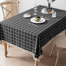 Load image into Gallery viewer, Cotton Linen Tablecloth Waterproof and Oilproof and Heatproof Rectangular Desk Pad
