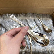 Load image into Gallery viewer, 10PCs Retro Stainless Steel Tablespoon Western Food Family Dessert Spoon
