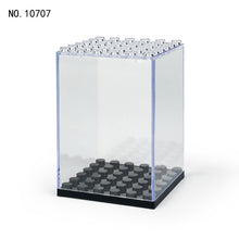 Load image into Gallery viewer, 6pcs/set Doll Toy Dustproof Box Building Blocks Dustproof Transparent Cover Doll Toy Building Blocks Visiting Accessories Base
