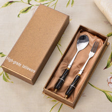 Load image into Gallery viewer, Stainless-Steel Knife and Fork Set Western Tableware Household Steak Knife, Fork and Spoon Gift Set
