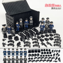 Load image into Gallery viewer, Children's Particle Building Blocks Toys Container Special Police Man Dog Shield Building Blocks Toys
