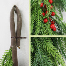 Load image into Gallery viewer, 170Cm simulated pine needle vines, Christmas decoration artificial pine needle wall hanging plastic green plants, decorative vines
