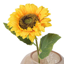 Load image into Gallery viewer, 5pcs/Set Simulation Sunflower European Latin Fake Flower Single SUNFLOWER Pastoral Style Bridal Bouquet Bunches
