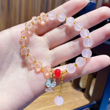Load image into Gallery viewer, Xiaohongshu Same Style Lucky Beads Cartoon Cinnamoroll Babycinnamoroll Gift for Bestie Beaded Bracelet Night Market Stall Ornament
