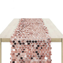 Load image into Gallery viewer, 30 * 275cm Sequin Table Flag Wedding Tablecloth
