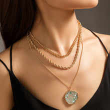 Load image into Gallery viewer, Women's Necklace Natural Stone round Choker  Gift for Girls
